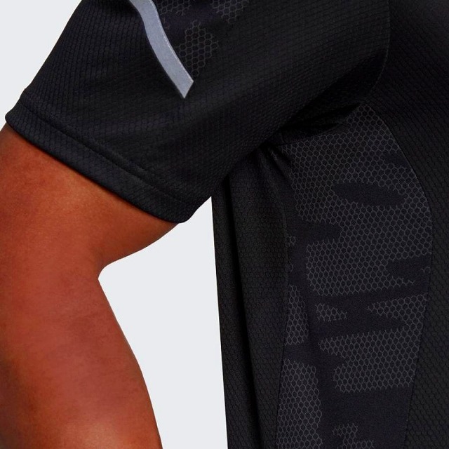 adidas ���ǥ����� ALL BLACKS ������֥�å��� PRIMEBLUE �ѥե����ޥ� T����� �饰�ӡ� QB060