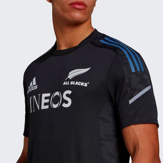 adidas ���ǥ����� ALL BLACKS ������֥�å��� PRIMEBLUE �ѥե����ޥ� T����� �饰�ӡ� QB060