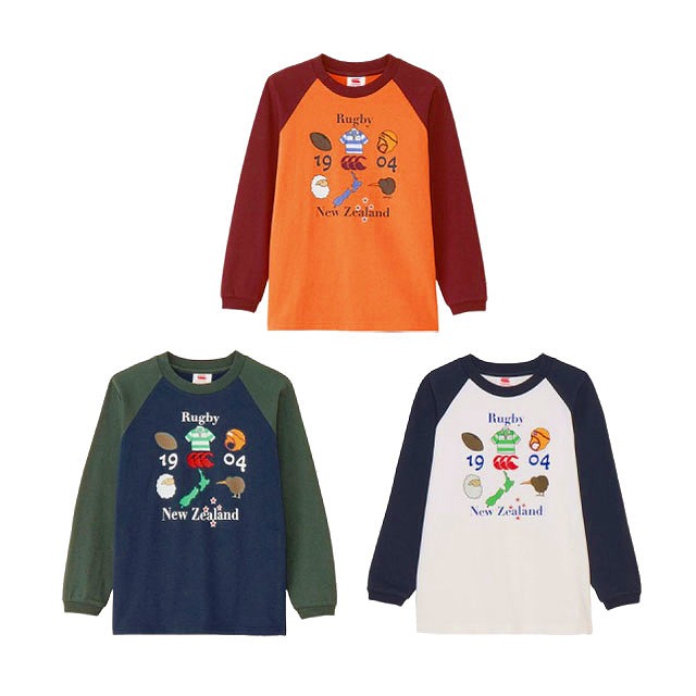 CANTERBURY ���󥿥٥꡼ ���å� ���� ���꡼�� �ƥ��� KIDS L/S TEE ����˥� �Ҷ� RAJ44826