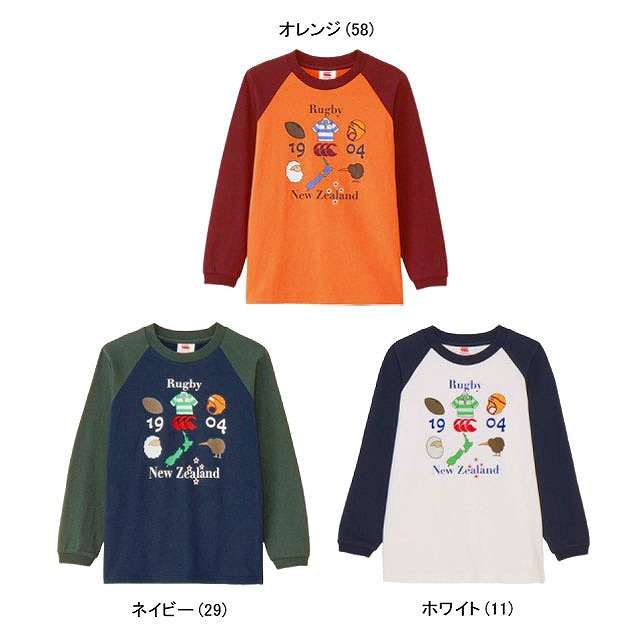 CANTERBURY ���󥿥٥꡼ ���å� ���� ���꡼�� �ƥ��� KIDS L/S TEE ����˥� �Ҷ� RAJ44826