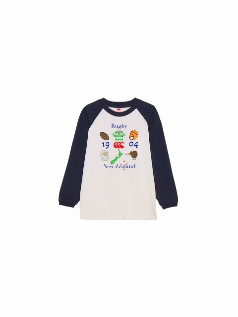 CANTERBURY ���󥿥٥꡼ ���å� ���� ���꡼�� �ƥ��� KIDS L/S TEE ����˥� �Ҷ� RAJ44826