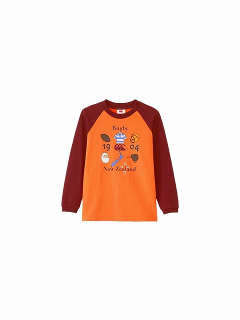 CANTERBURY ���󥿥٥꡼ ���å� ���� ���꡼�� �ƥ��� KIDS L/S TEE ����˥� �Ҷ� RAJ44826