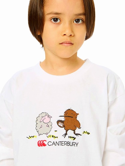 CANTERBURY ���󥿥٥꡼ ���å� ���� ���꡼�� �ƥ��� KIDS L/S TEE ����˥� �Ҷ� RAJ44829