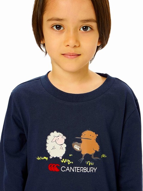 CANTERBURY ���󥿥٥꡼ ���å� ���� ���꡼�� �ƥ��� KIDS L/S TEE ����˥� �Ҷ� RAJ44829