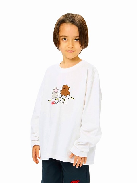 CANTERBURY ���󥿥٥꡼ ���å� ���� ���꡼�� �ƥ��� KIDS L/S TEE ����˥� �Ҷ� RAJ44829