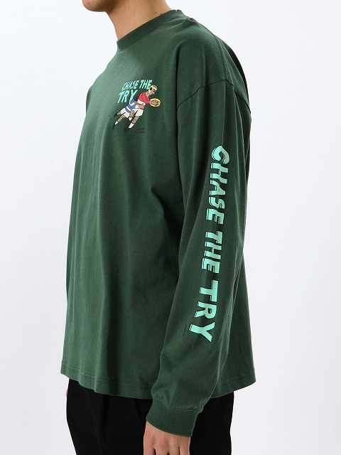 CANTERBURY ���󥿥٥꡼ L/S �ƥ��� CHASE THE TRY �饰�ӡ� �����奢�� �ȥåץ� Ĺµ RSU42612