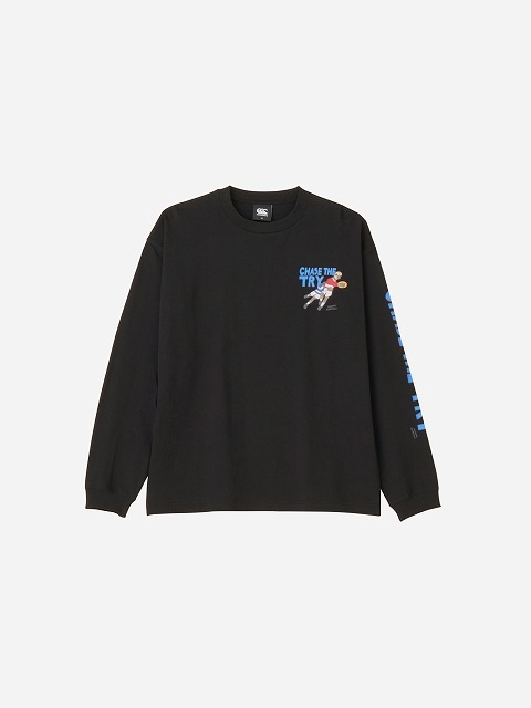 CANTERBURY ���󥿥٥꡼ L/S �ƥ��� CHASE THE TRY �饰�ӡ� �����奢�� �ȥåץ� Ĺµ RSU42612