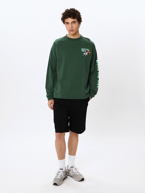CANTERBURY ���󥿥٥꡼ L/S �ƥ��� CHASE THE TRY �饰�ӡ� �����奢�� �ȥåץ� Ĺµ RSU42612