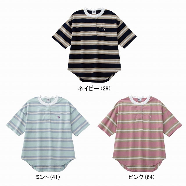 ��CANTERBURY�ۥ��󥿥٥꡼ ���硼�ȥ��꡼�� �Х�ɥ��顼 �饰�ӡ����㡼�� ��ǥ����� �饰�ӡ� Ⱦµ S/S BAND COLLAR RU CCC WA31190