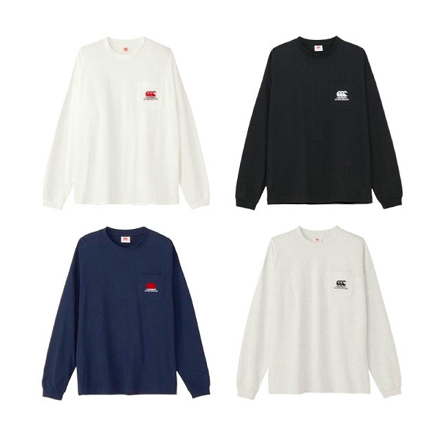 CANTERBURY カンタベリー ロングスリーブ ヘビークルー ポケットティー