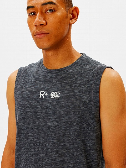 CANTERBURY ���󥿥٥꡼ ������ץ饹��������ȥ��꡼�֥쥹����� R+ WORKOUT SLEEVELESS SHIRT ��� µ�ʤ� �Ρ����꡼�� �ȥåץ� RP34088
