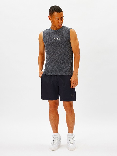 CANTERBURY ���󥿥٥꡼ ������ץ饹��������ȥ��꡼�֥쥹����� R+ WORKOUT SLEEVELESS SHIRT ��� µ�ʤ� �Ρ����꡼�� �ȥåץ� RP34088