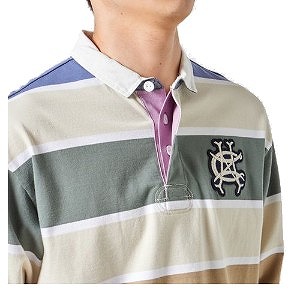 CANTERBURYۥ󥿥٥꡼ 󥰥꡼ 饬  饰ӡ Ĺµ L/S RUGGER SHIRT CCC RA42087
