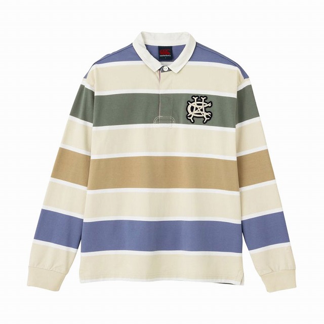 CANTERBURYۥ󥿥٥꡼ 󥰥꡼ 饬  饰ӡ Ĺµ L/S RUGGER SHIRT CCC RA42087