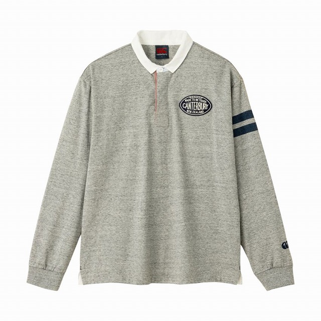 CANTERBURYۥ󥿥٥꡼ 󥰥꡼ 饬  饰ӡ Ĺµ L/S RUGGER SHIRT CCC RA42087