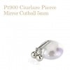 Pt　揺れる5mmミラーカットボールピアスCiurlare（0.9mm芯)(sck5bpt)