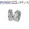 Pt  中折れ式フープピアス(12.5mmラティス)(sat125pt)