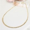 K18　ミラーカット形状記憶オメガネックレス(45〜40cm)(no0001k)|オメガネックレス|K18チェーン