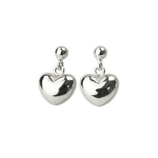 ブラックローズとホワイトハートの揺れるピアス Pt 揺れるハートピアスCiurlare（5mm、0.9mm芯)(schb5pt) | ピアス(地