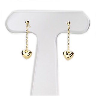 K18PG 揺れるハートピアスIris（0.9mm芯)(scbh5pg) | ピアス(地金