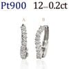Pt���ޤ켰������ա��ץԥ���(0.20ct)(12mm)(sb0054pt)
