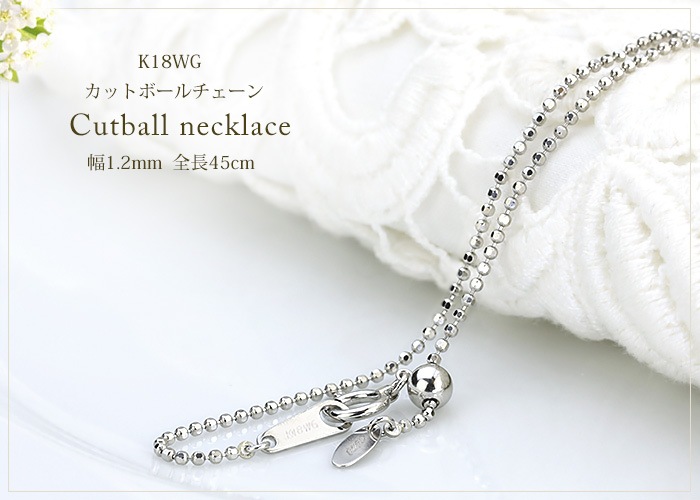 K18WG�����åȥܡ���(�졼�����ܡ���) �ͥå��쥹��45cm����1.2mm�����饤��AJ��