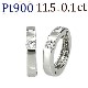 Ptաץ(ԥ)(0.10ct)(11.5mm)(ed0028pt)