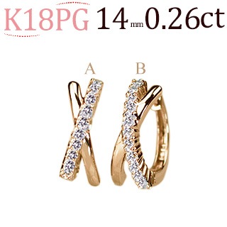 K18PG���ޤ켰������ա��ץԥ���(0.26ctUP)(14mm)(sb0062pg)