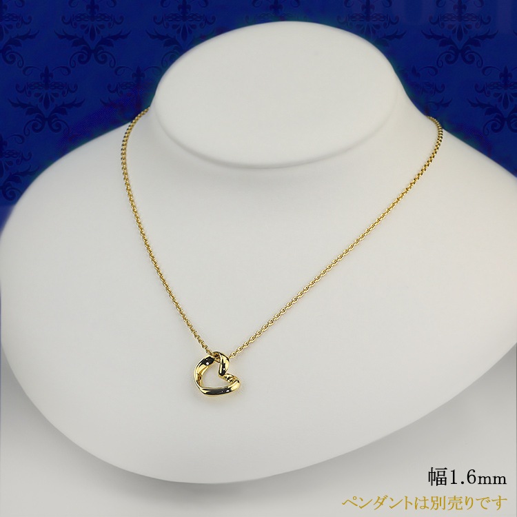 k18丸小豆約0.8ミリ幅　6本爪ペンダントネックレス加工 K18 小豆チェーン(40cm 幅1.4mm) | K18チェーン,小豆 | | ジュエリー