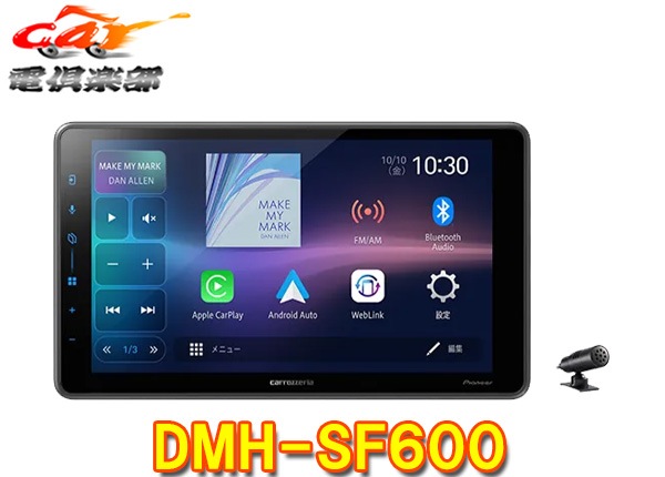 �ڼ���ʡۥ����åĥ��ꥢDMH-SF600�ե����ƥ��󥰥ǥ����ץ쥤�����ǥ���9V��/Bluetooth/Apple CarPlay��Android Auto�磻��쥹��³