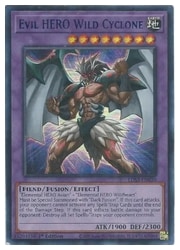 Evil HERO Wild Cyc(U)(青)(1st)(E-HEROワイルド・サイクロン 