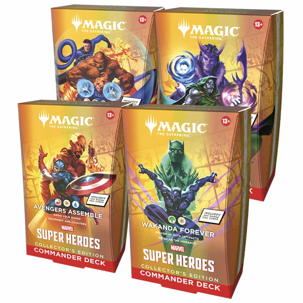 MTG マーベル スーパー・ヒーローズ コレクターズエディション4種 英語 マーベル スーパー・ヒーローズ Commander Decks Collector's Edition4