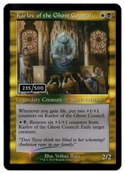 MTG】(ENG)(ダブルレインボウFOIL) 幽霊議員カルロフ(235/500)(RVR) 多 