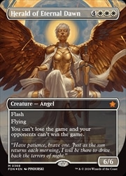 永遠曙光の伝令　foil mtg MTG】(ENG)(マナFOIL) 永遠曙光の伝令(FDN) 白◇神話レア｜マジック