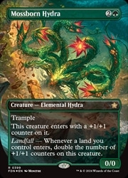 MTG】(ENG)(マナFOIL) 苔生まれのハイドラ(FDN) 緑◇レア