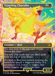 MTG】(ENG)(FOIL) ネオンインク黄)旅するチョコボ(FIN) 緑◇神話