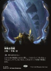 神無き祭殿 ギャラクシーfoil MTG】(ENG)(ボーダーレス)(ギャラクシーFOIL) 神無き祭殿(0375