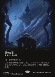 湿った墓　ギャラクシーfoil ボーダーレス　1枚　日本語　MTG 湿った墓 ギャラクシーFoil ボーダーレス 日本語 R0381 MTG