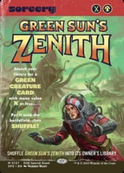 緑の太陽の頂点　2枚セット　MTG エッチング・Foil】(461)《緑の太陽の頂点/Green Sun's Zenith