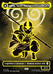 MTG】(ENG)(FOIL)(ボーダーレス) ネオンインク仕様)素早き救済者、アン