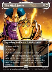【MTG】 The Mind Stone ボーダーレスfoil ※おまけ付き MTG】(ENG)(FOIL)(ボーダーレス) マインド・ストーン(MSH) 白◇神話