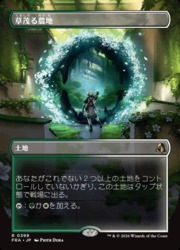 MTG】(JPN)(ボーダーレス) 草茂る農地(FRA) 地◇レア｜マジック・ザ