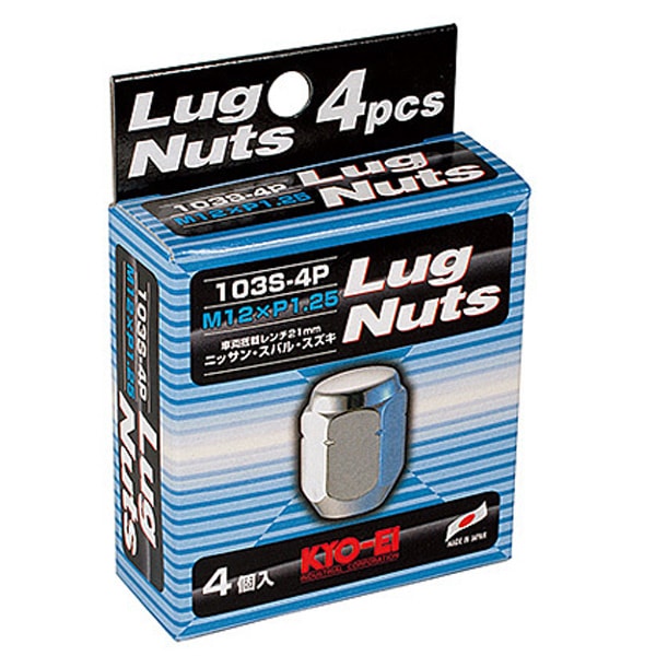 KYO-EI Lug Nuts �饰�ʥå� �ޥ����� M12xP1.25 21HEX ���������å� 4������ 103S-4P/