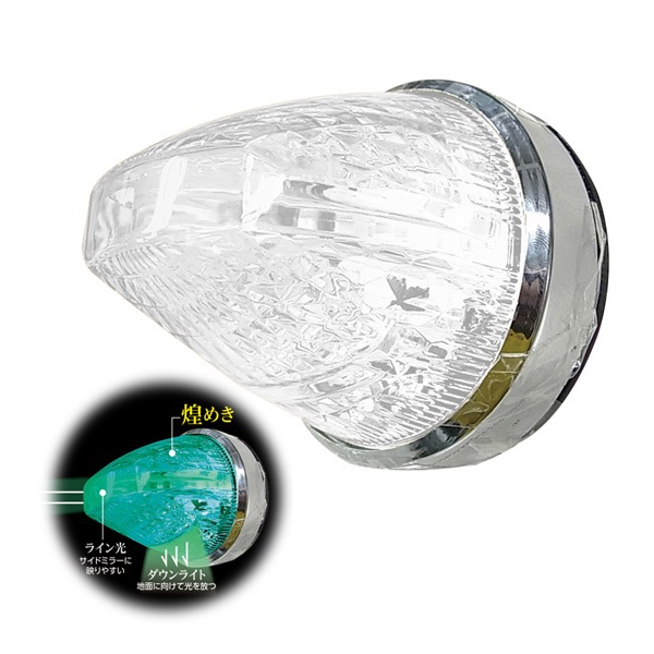 �Ȳ���å� �ե��륳��ޡ����� ���꡼�� DC12/24V���� LED15�� ̩���ɿ巿 ������� �����ɥ����� �ޡ��������� �緿  CE-184