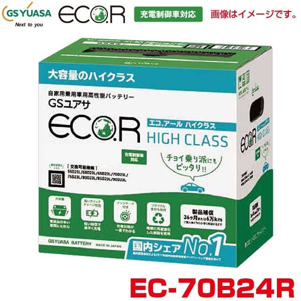 Teco.R EC-70B24R GS 楢(YUASA)  ǽХåƥ . ϥ饹 Хåƥ꡼ ưѹǽХåƥ꡼ б ̡D