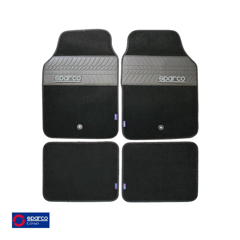 ���ѥ륳/sparco ��С��ե����ޥå� �֥�å� �ե���ȡ��ꥢ 4�ԡ������å� ���ѥޥå� ��/���ϥ�ɥ붦�� ��������ɻ� SPC-1909BKJ