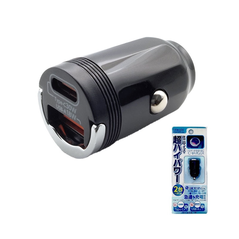ߥ˥ޥ2ݡȽŴ C+A ޥ۽ ֥å 30W DC12V/24 PD 30W QC3.0 ߥ˥   X-328