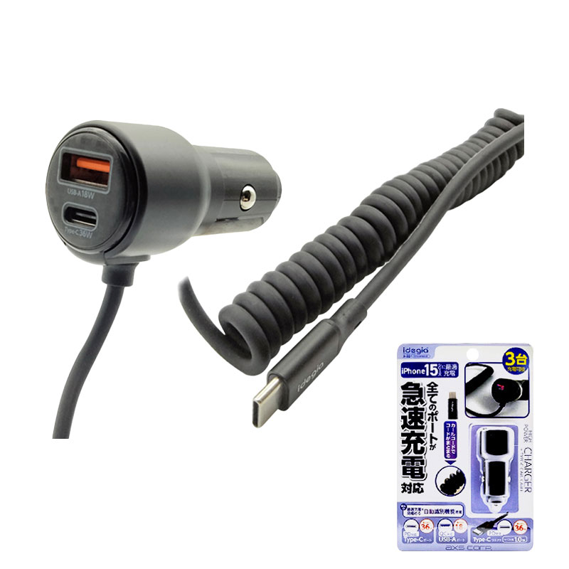 쥯 DC2ݡȽŴ C+A ޥ۽ 륳 60W 5V/4.8A DC12/24V  ֥Ĺ1.0m  X-331