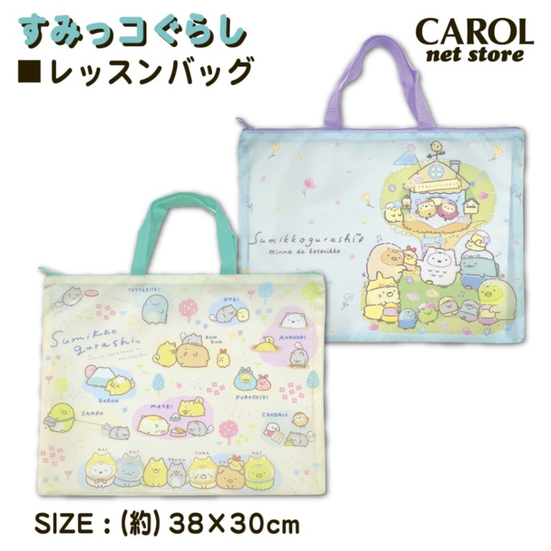 レッスンバッグ すみっコぐらし 女の子 ポリエステル 小学校 幼稚園 通園 入園 入学 学童 習い事 アイプランニング メール便