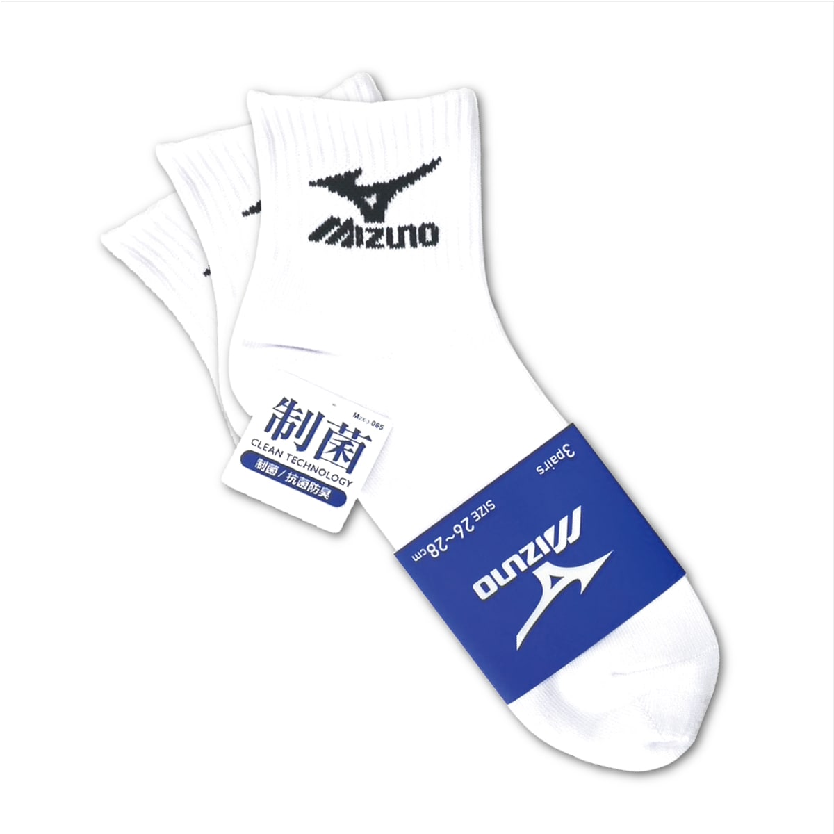 Mizuno ミズノ スポーツソックス スクールソックス 靴下 制菌